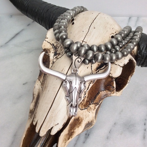 Longhorn Navajo Pearl Necklace Set 🌵 - Picture 3 of 7